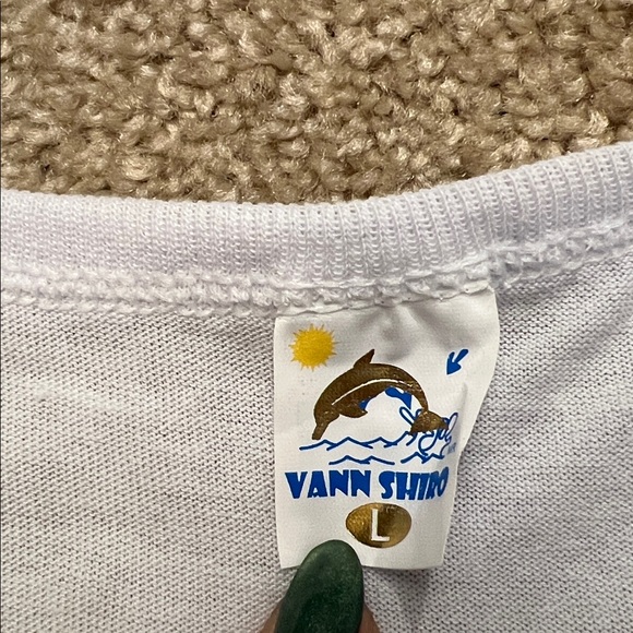 Graphic Short Sleeve Tee - White and Pink - Picture 6 of 6